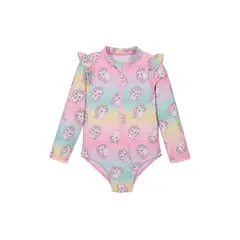 H2O WEAR - Traje de Baño Bebe Niña Manga LargaUV50+ Vuelo