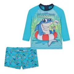 H2O WEAR - Traje Baño Bebe Niño Set UV50+ Manga Larga