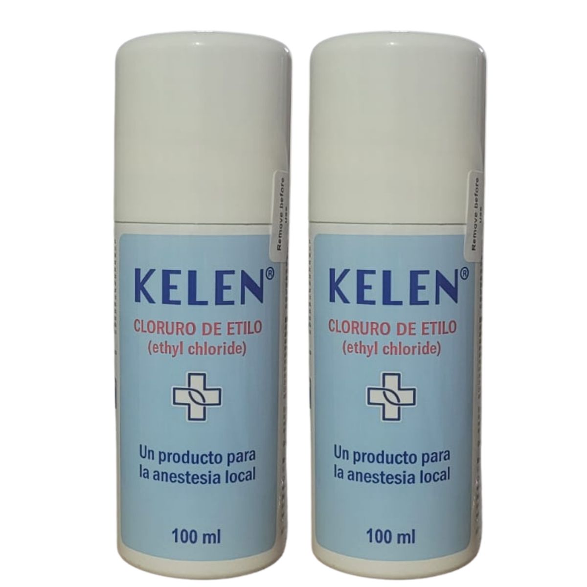 GENERICO - Pack 2 Cloruro De Etilo Kelen Spray 100ml Anestesia Local