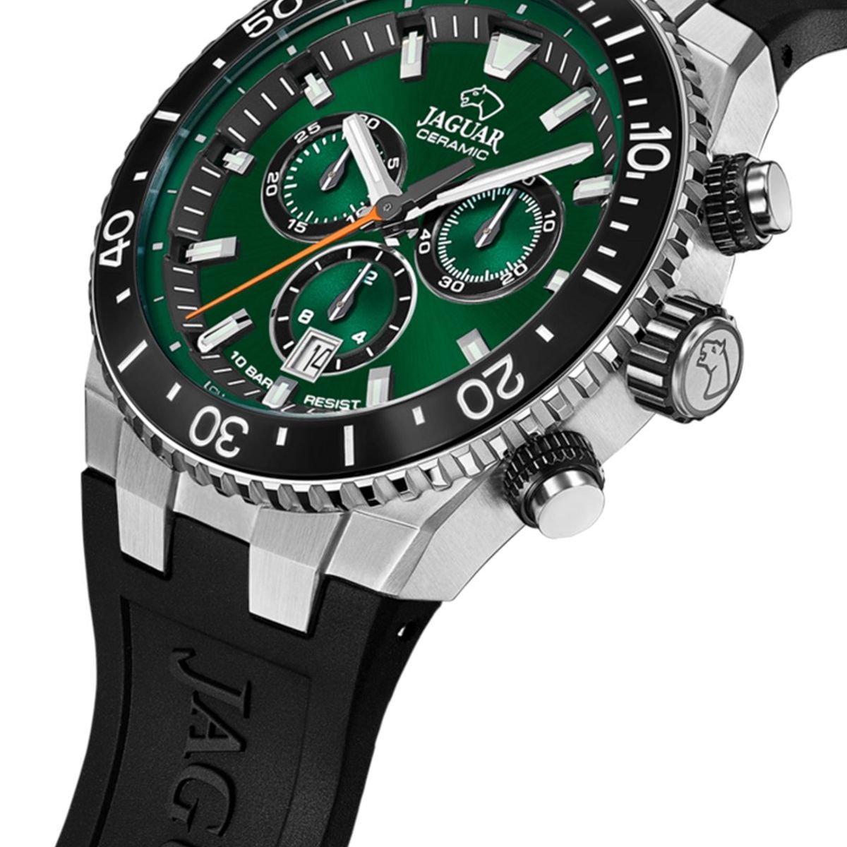 JAGUAR - Reloj J1021/2 Jaguar Swiss Verde Hombre Ceramic