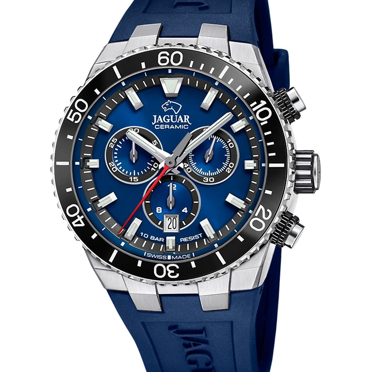 JAGUAR - Reloj J1021/1 Jaguar Swiss Azul Hombre Ceramic