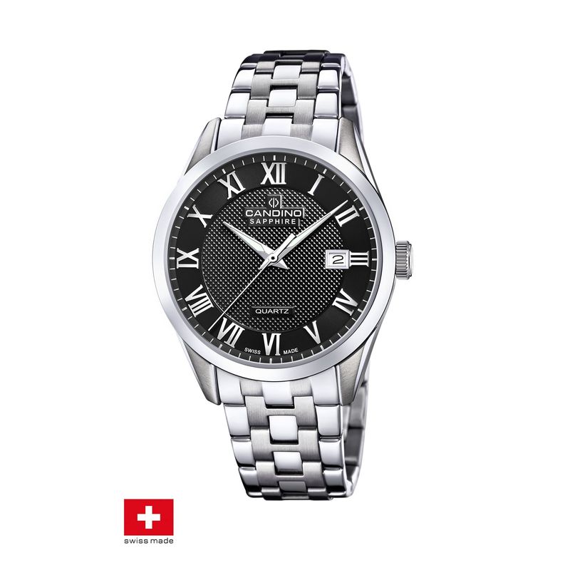 CANDINO - Reloj C4709/D Candino Swiss Negro Hombre Couples Classic