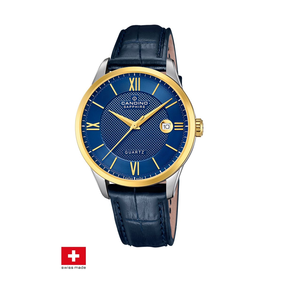 CANDINO - Reloj C4708/B Candino Swiss Azul Hombre Couples Classic