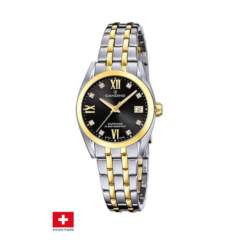 CANDINO - Reloj C4704/D Candino Swiss Negro Mujer Couples Classic