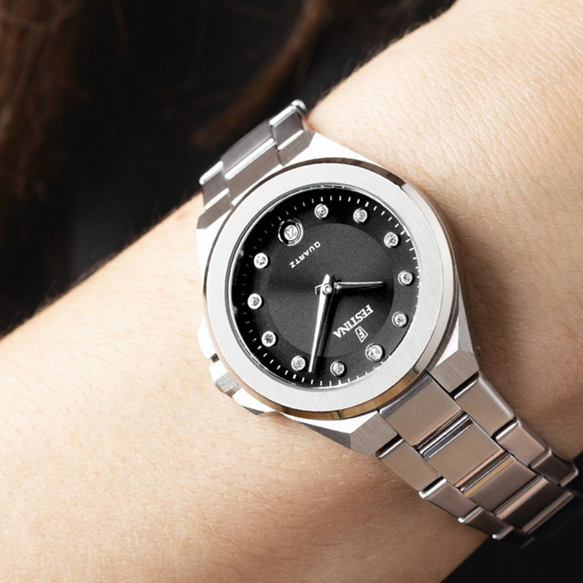 FESTINA - Reloj F20700/6 Festina Negro Mujer Mademoiselle