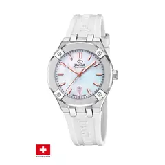 JAGUAR - Reloj J1017/1 Swiss Blanco Mujer Diplomatic