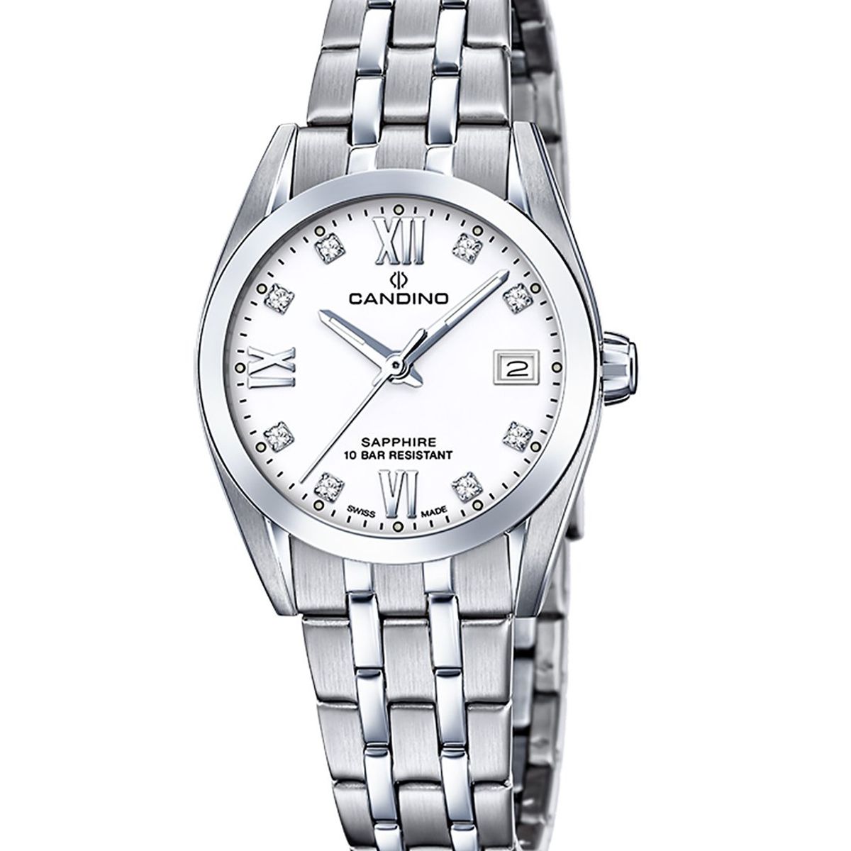 CANDINO - Reloj C4703/A Candino Swiss Blanco Hombre Couples Classic