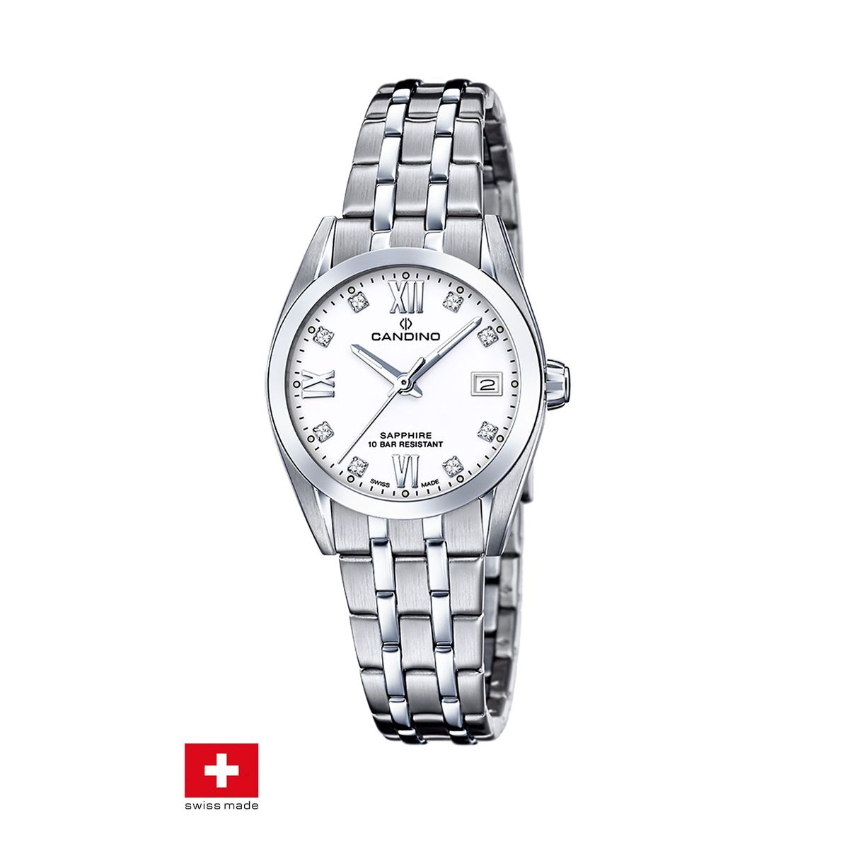 CANDINO - Reloj C4703/A Candino Swiss Blanco Hombre Couples Classic