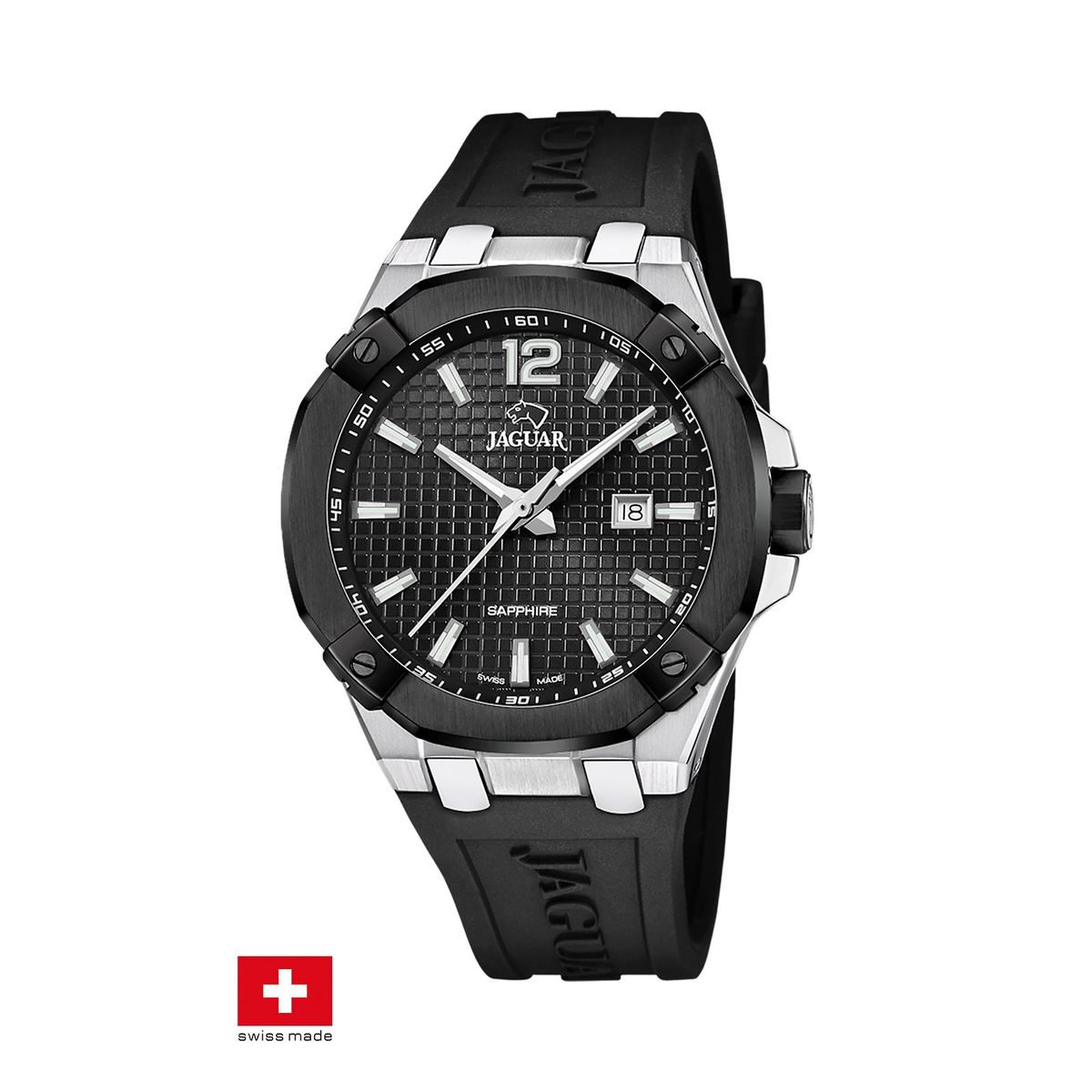 JAGUAR - Reloj J1019/2 Jaguar Swiss Negro Hombre Diplomatic