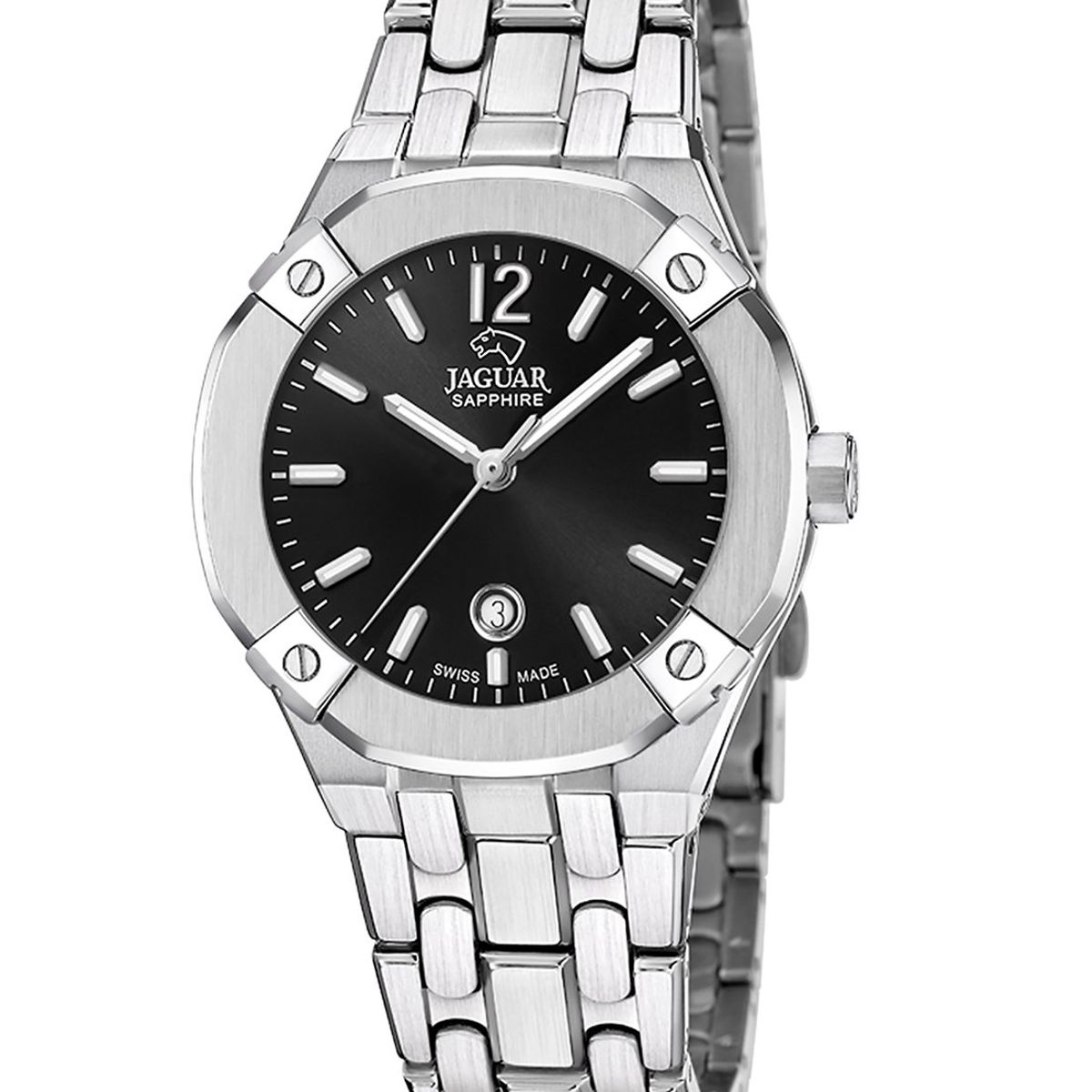 JAGUAR - Reloj J1016/3 Jaguar Swiss Negro Mujer Diplomatic