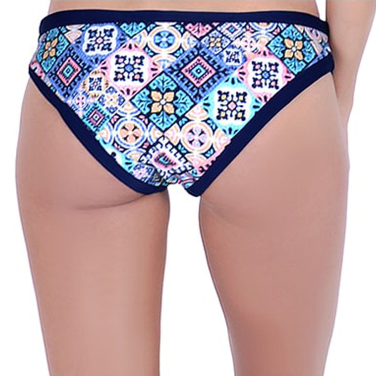SAMIA - Calzón bikini clásico estampado azul SAMIA