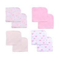 Set 8 Toallitas De Limpieza Rosado Flores Niña