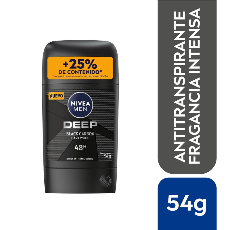 NIVEA - NIVEA MEN Antitranspirante en Barra Deep Beat