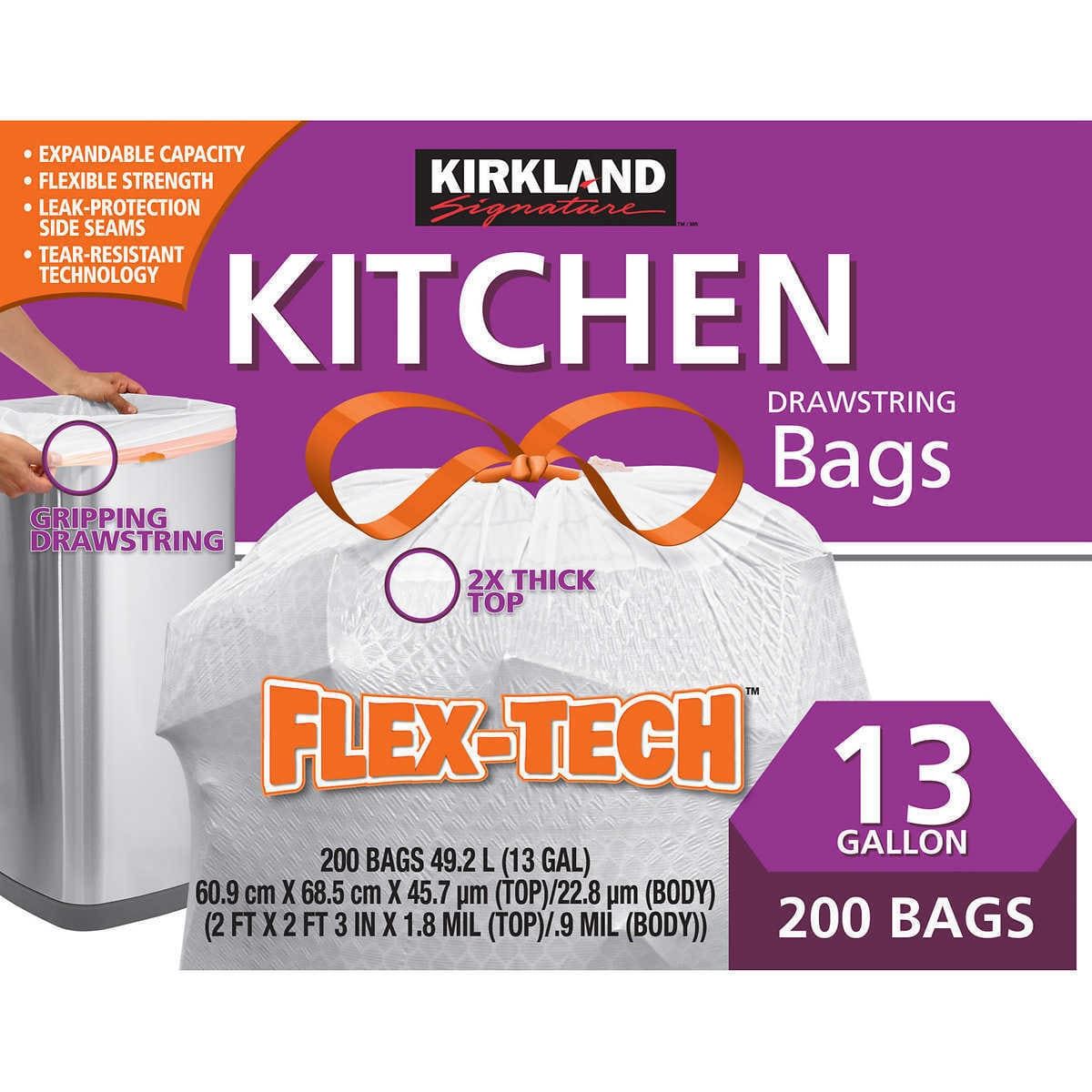 KIRKLAND - Bolsas de Basura Cocina 61x69cm Kirkland