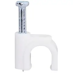 GENERICO - Grapa Con Clavo Para Fijar Cable 23 Unid Ferretoro 10mm