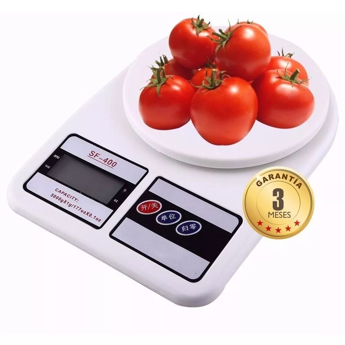 GENERICO - Balanza de cocina digital SQ Cozinha SF-400 7kg blanca