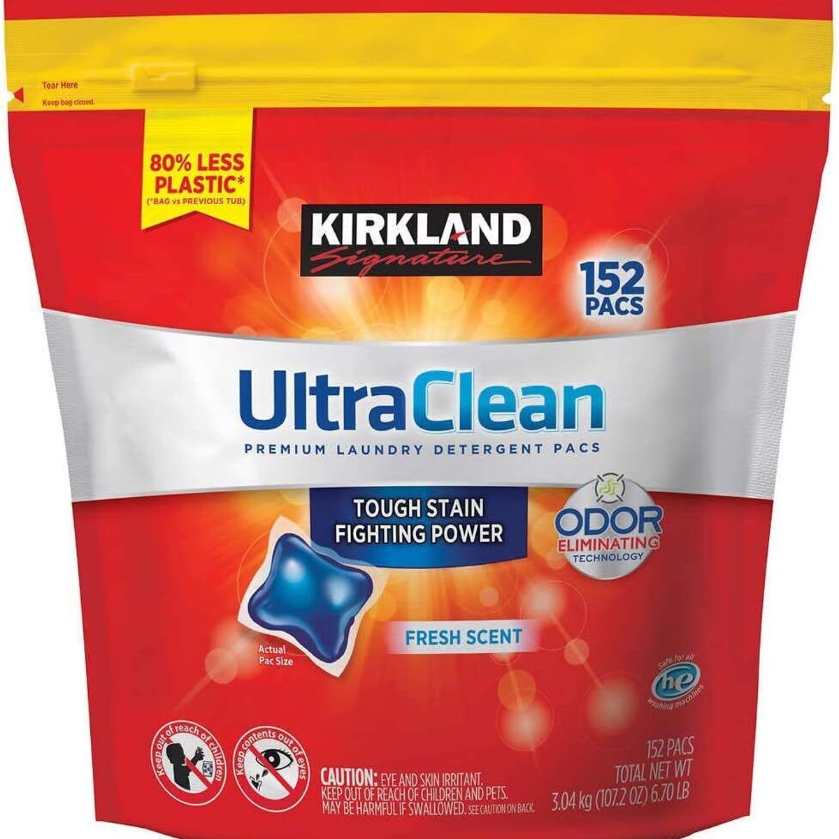 KIRKLAND - Detergente en Cápsulas Ultra Clean Kirkland
