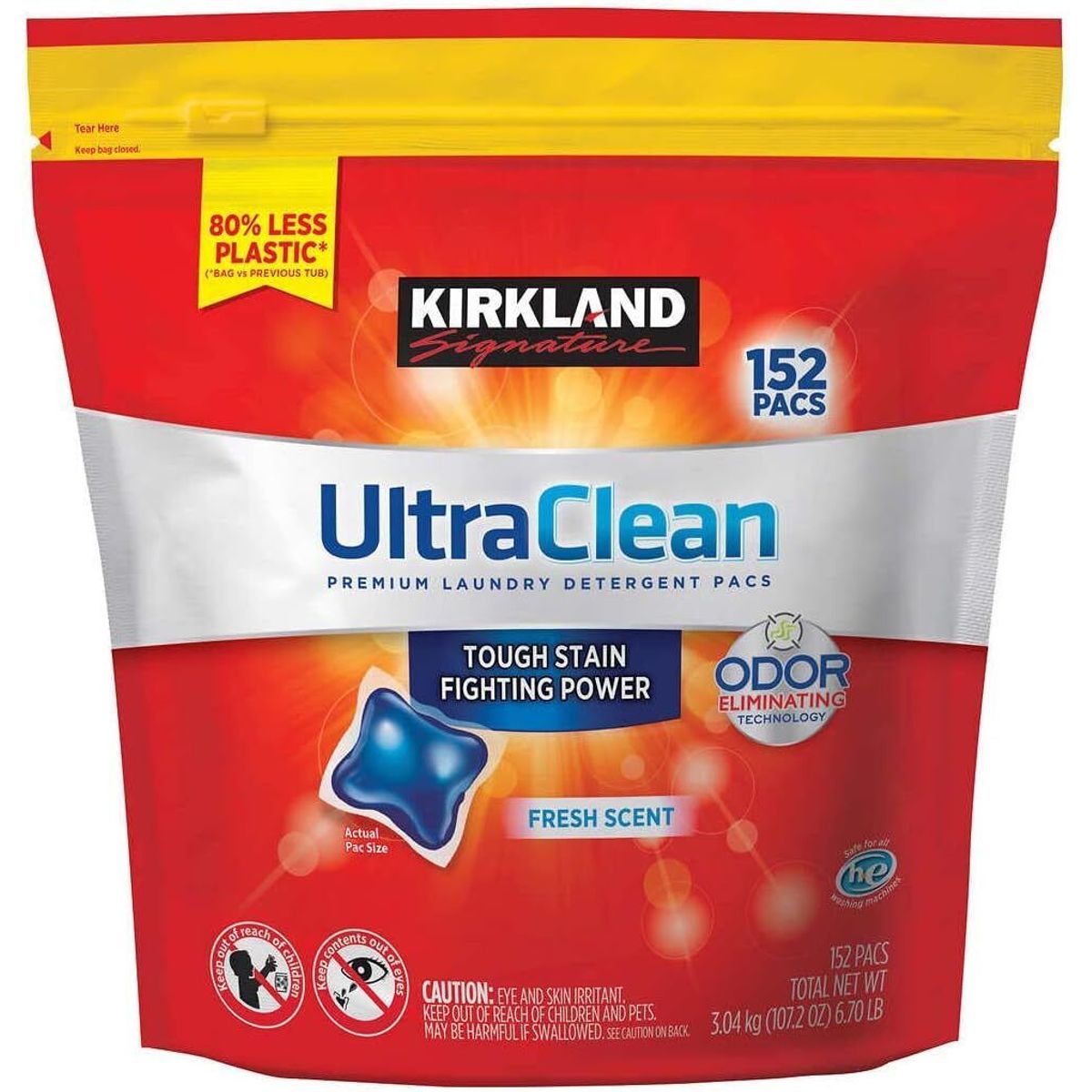 KIRKLAND - Detergente en Cápsulas Ultra Clean Kirkland