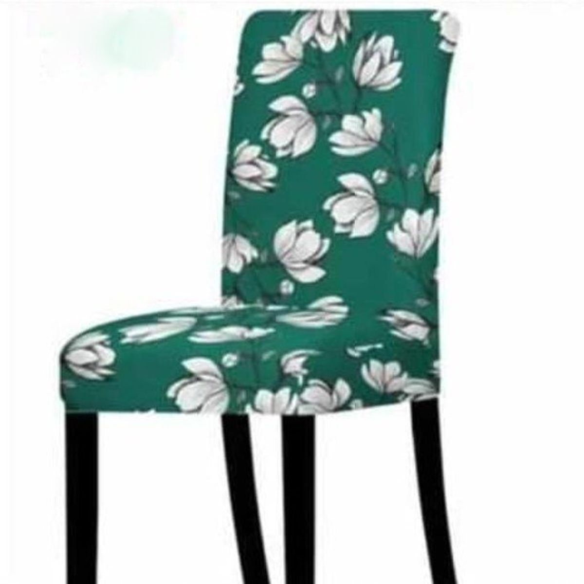 GENERICO - FUNDA ELASTICADA PARA SILLA CON DISEÑO ROSA TURQUESA SET DE 6 WYM