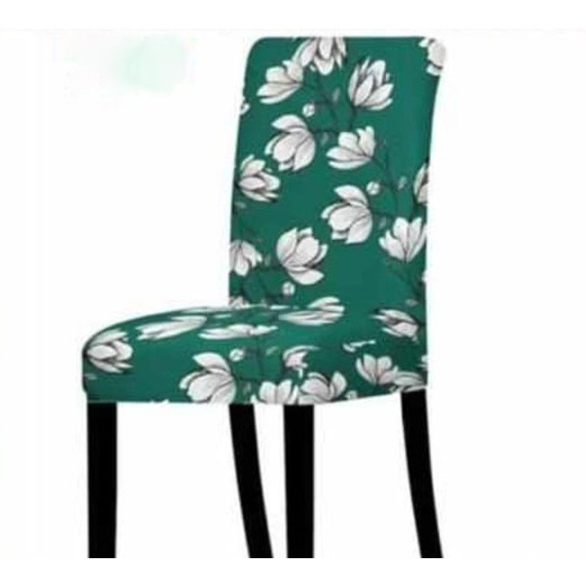 GENERICO - FUNDA ELASTICADA PARA SILLA CON DISEÑO ROSA TURQUESA SET DE 6 WYM