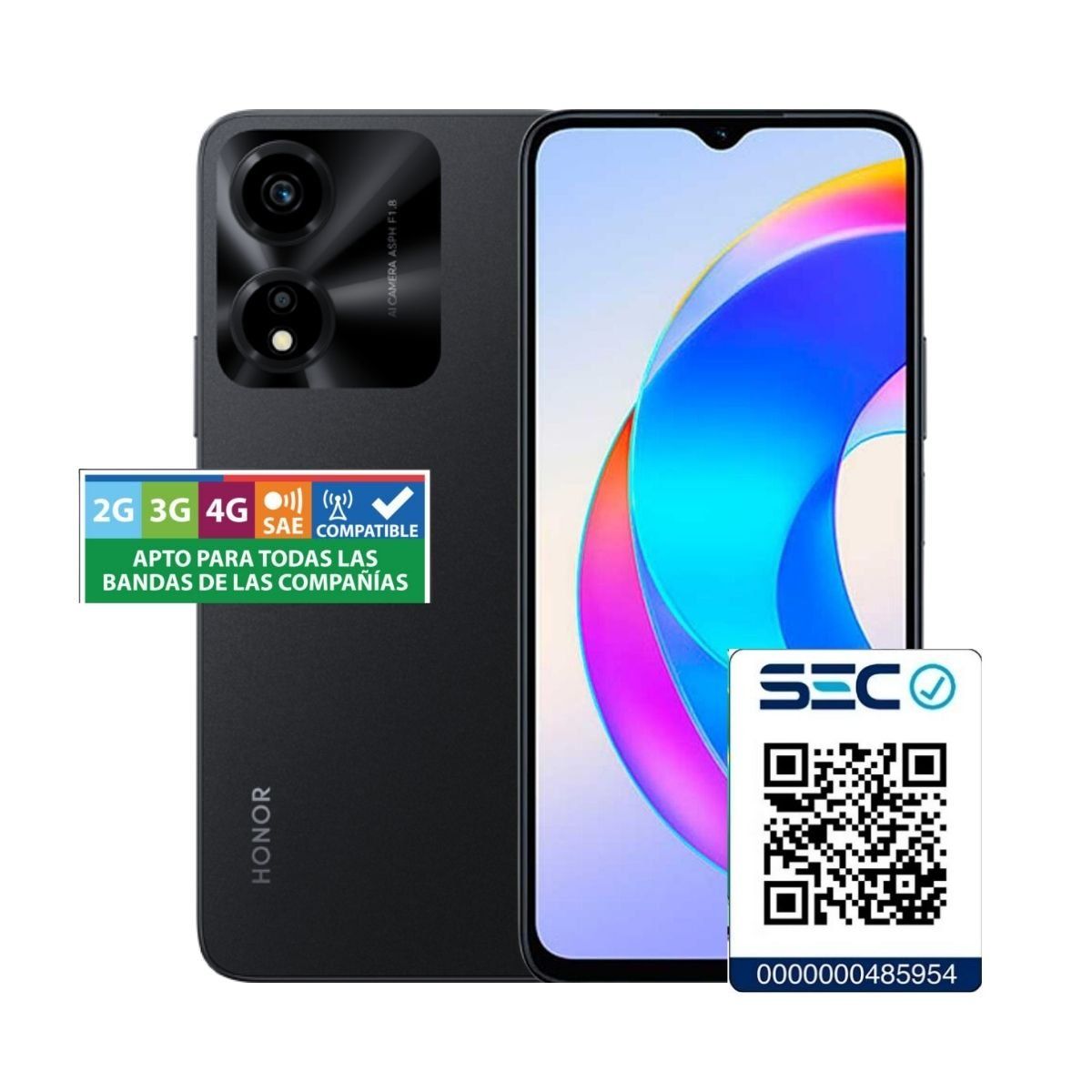 HONOR - Honor X5 Plus 4GB + 64GB Negro