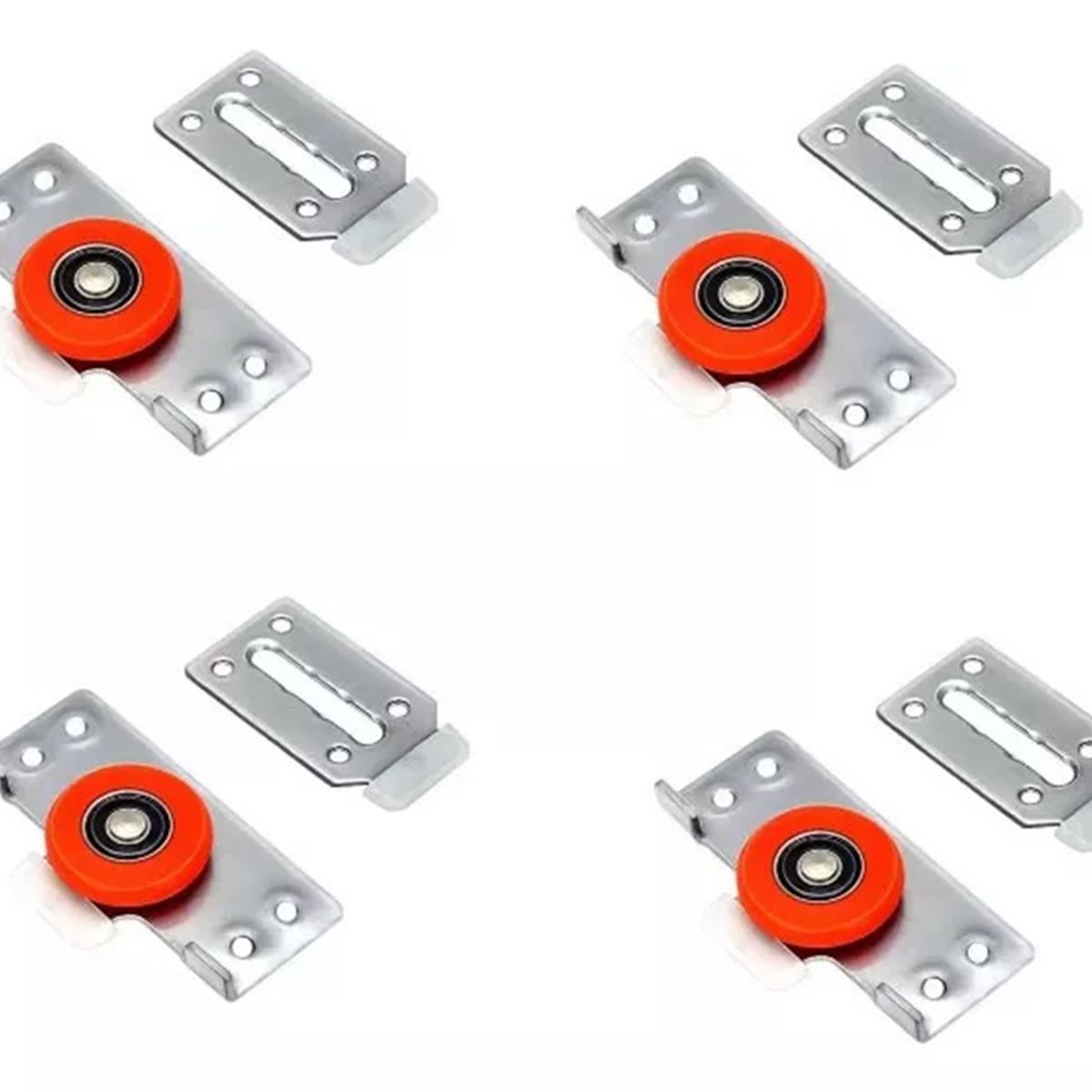 GENERICO - Kit de Corredera Closet  Alto Trafico Guia Sup Regulable