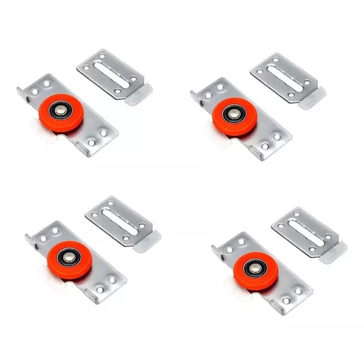 GENERICO - Kit de Corredera Closet  Alto Trafico Guia Sup Regulable