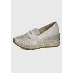EDA MANZINI - Mocasín Vesta Beige