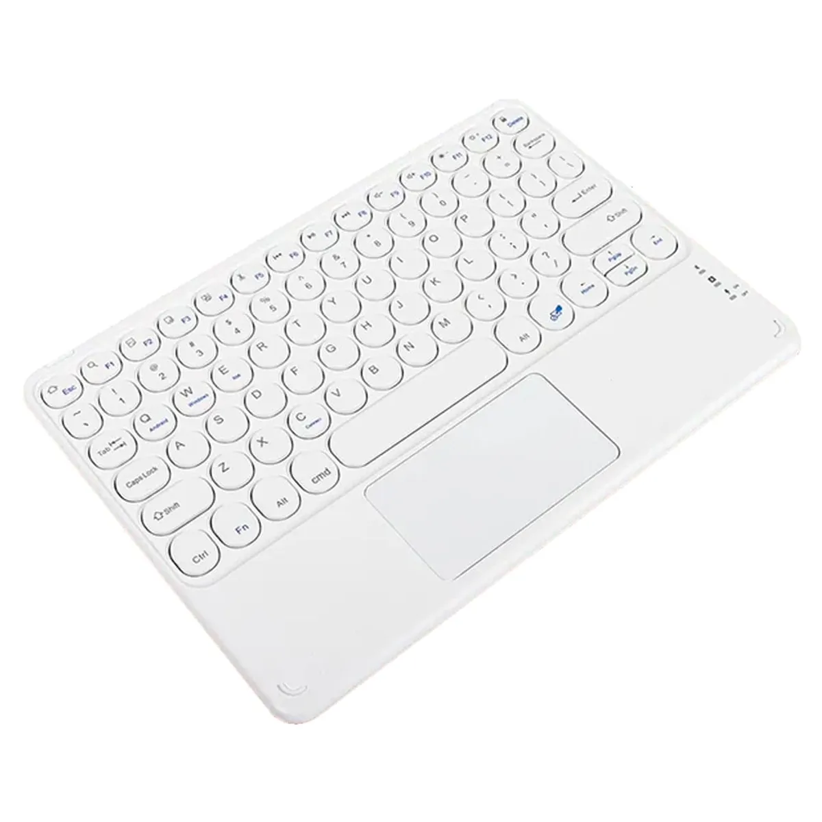 GENERICO - Teclado Inalámbrico Para iPad  Tablet Universal Touchpad Blanco