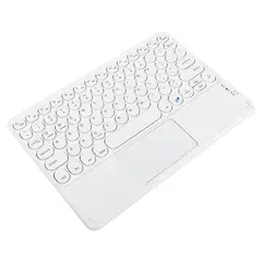 GENERICO - Teclado Inalámbrico Para iPad Tablet Universal Touchpad Blanco