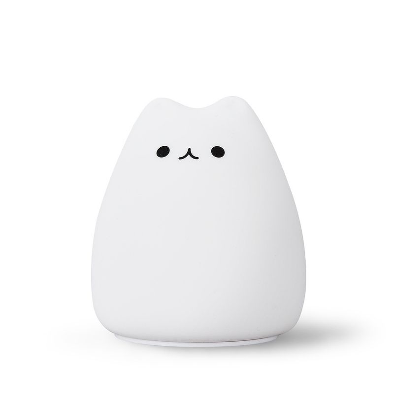 GENERICO - Lámpara Diseño Gatito EspantaCuco De Silicona Kawaii Usb