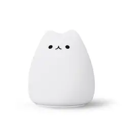 GENERICO - Lámpara Diseño Gatito EspantaCuco De Silicona Kawaii Usb