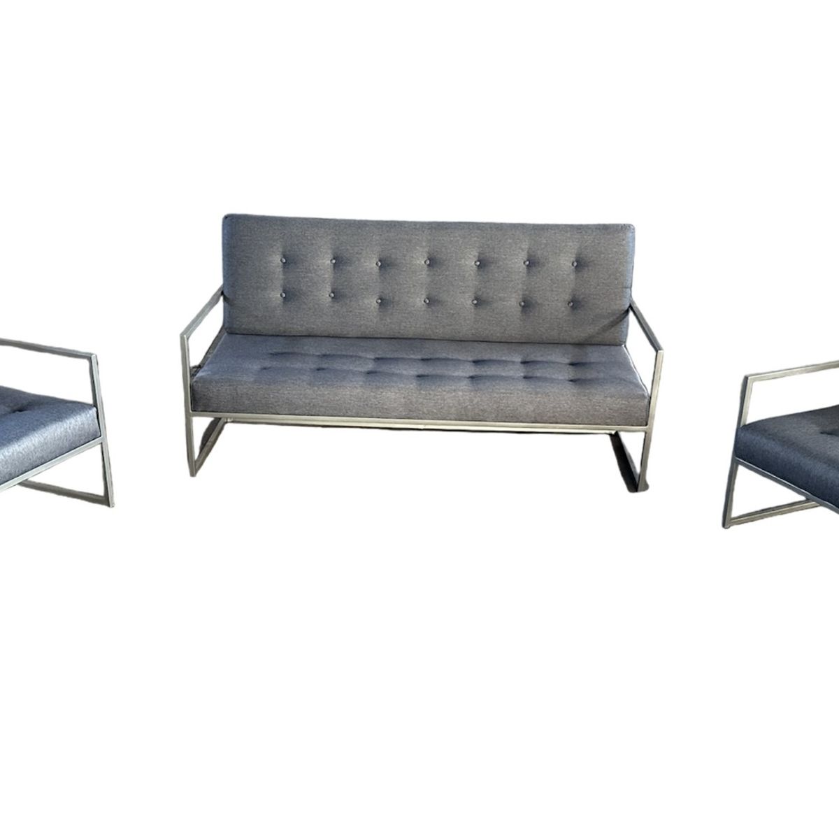 MUEBLES Y TERRAZAS - Living de terraza o interior tapizado Capitone