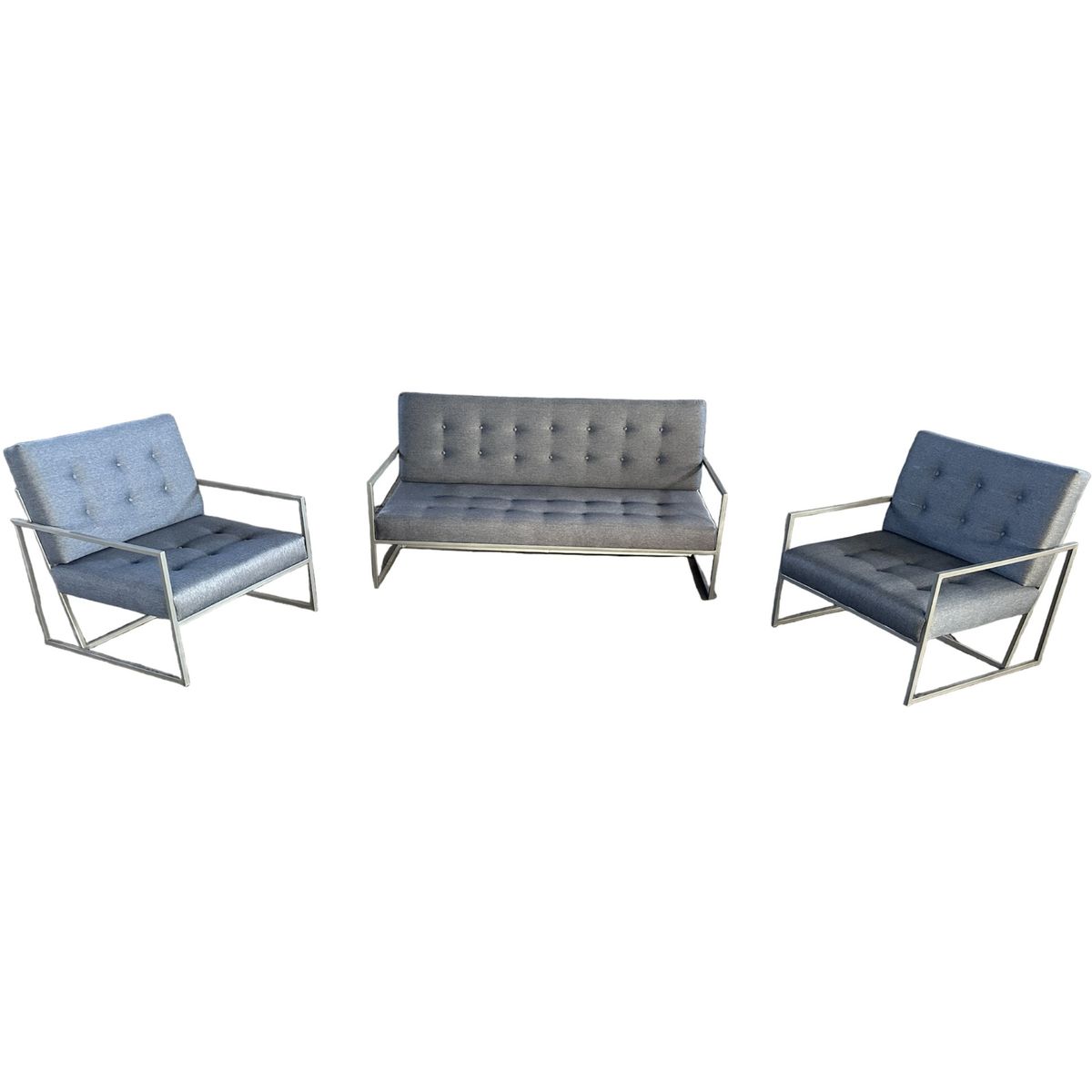 MUEBLES Y TERRAZAS - Living de terraza o interior tapizado Capitone