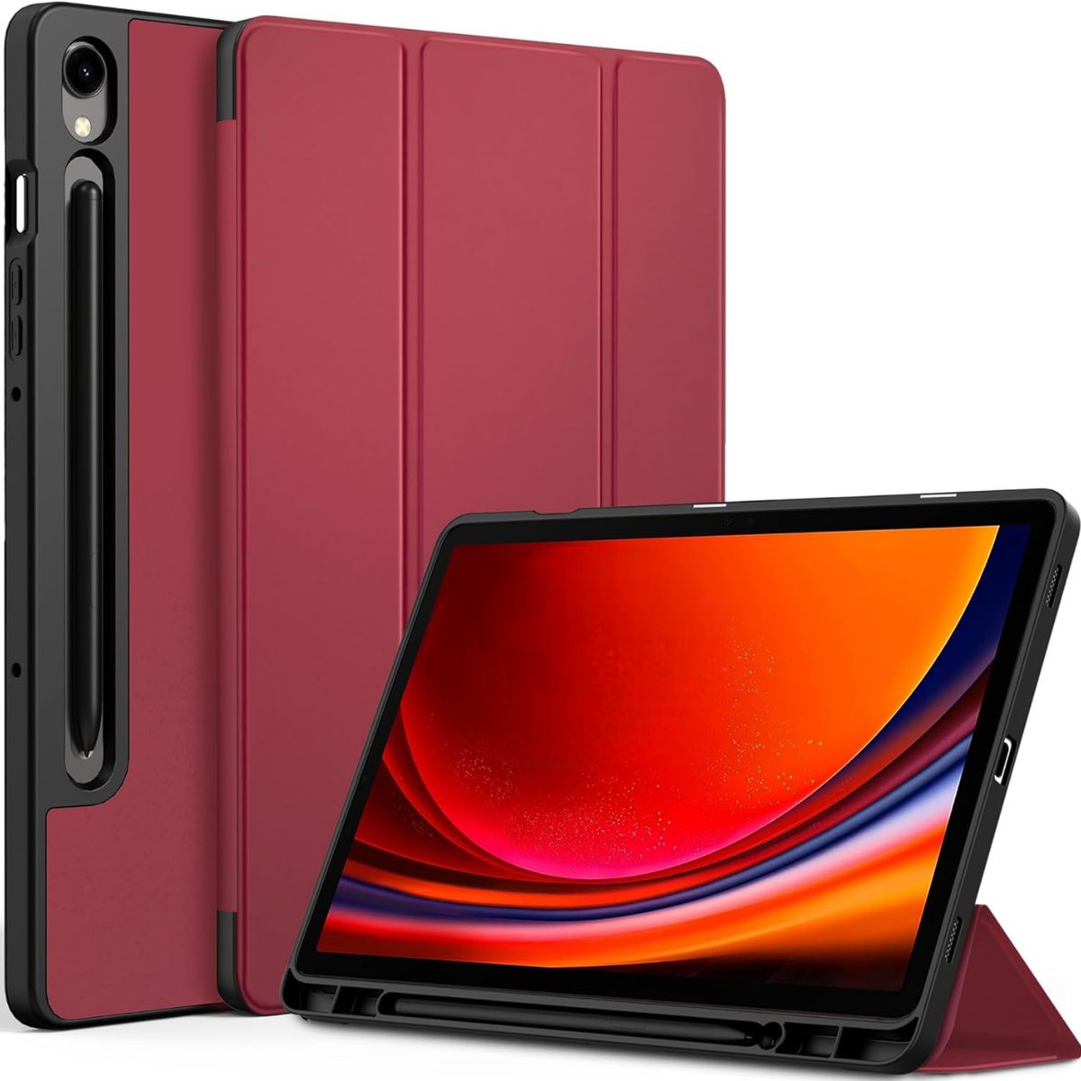 GENERICO - Carcasa Para Samsung Galaxy Tab S9 Plus S9 Fe Plus 124 Vino
