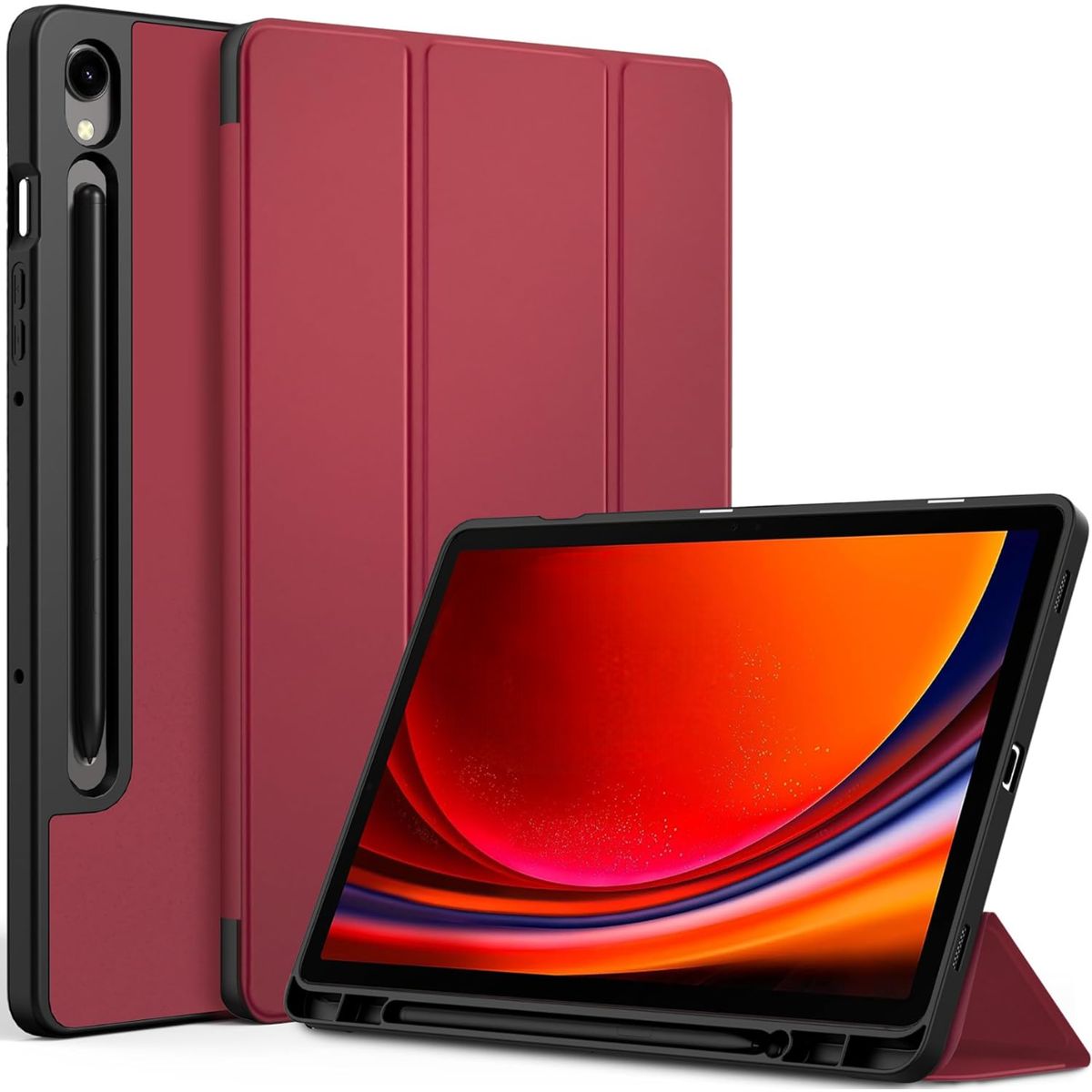 GENERICO - Carcasa Para Samsung Galaxy Tab S9 Plus S9 Fe Plus 124 Vino