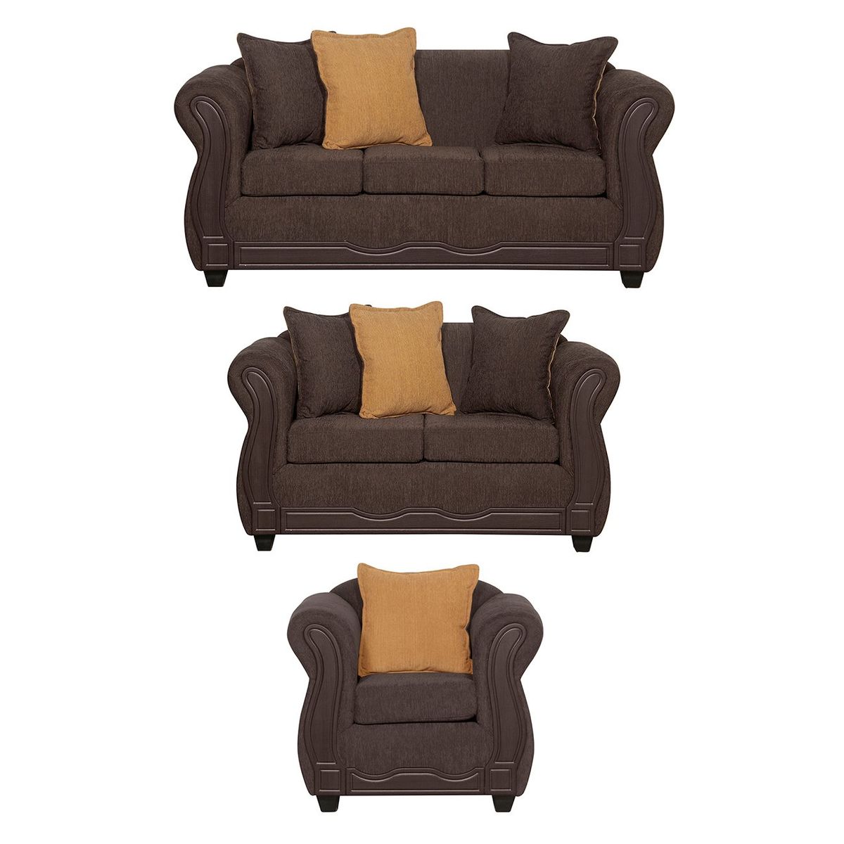 GENERICO - Juego de Living 3 2 1 Barcelona Cafe.