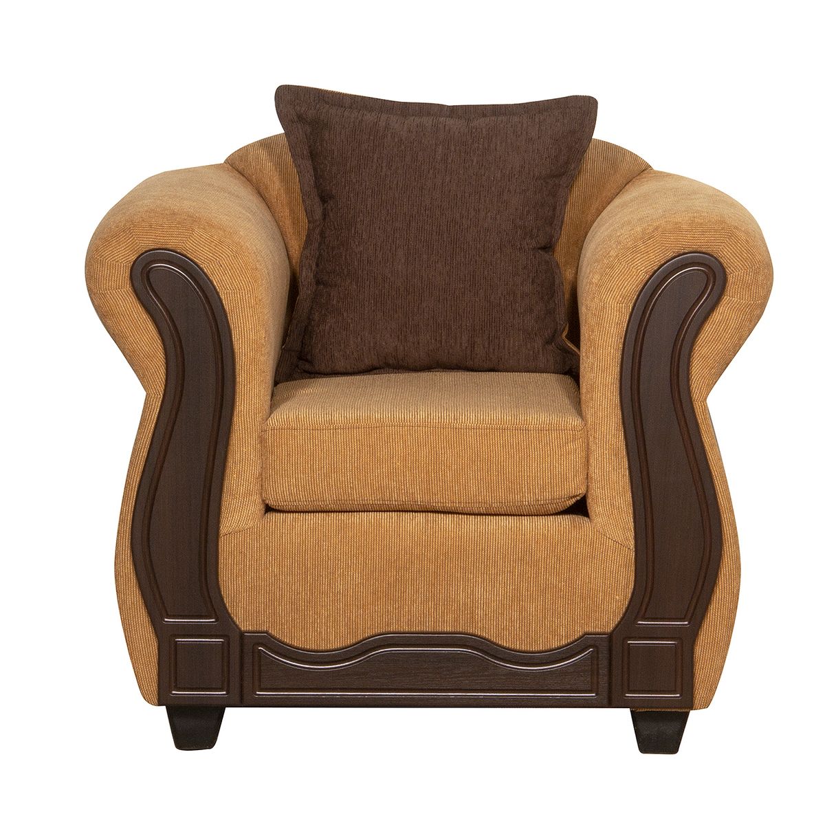 BLACK FACTORY - Juego de Living 3 2 1 Barcelona Oro.