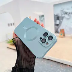 GENERICO - Carcasa Metalizada Para iPhone 11 Magnetica Celeste