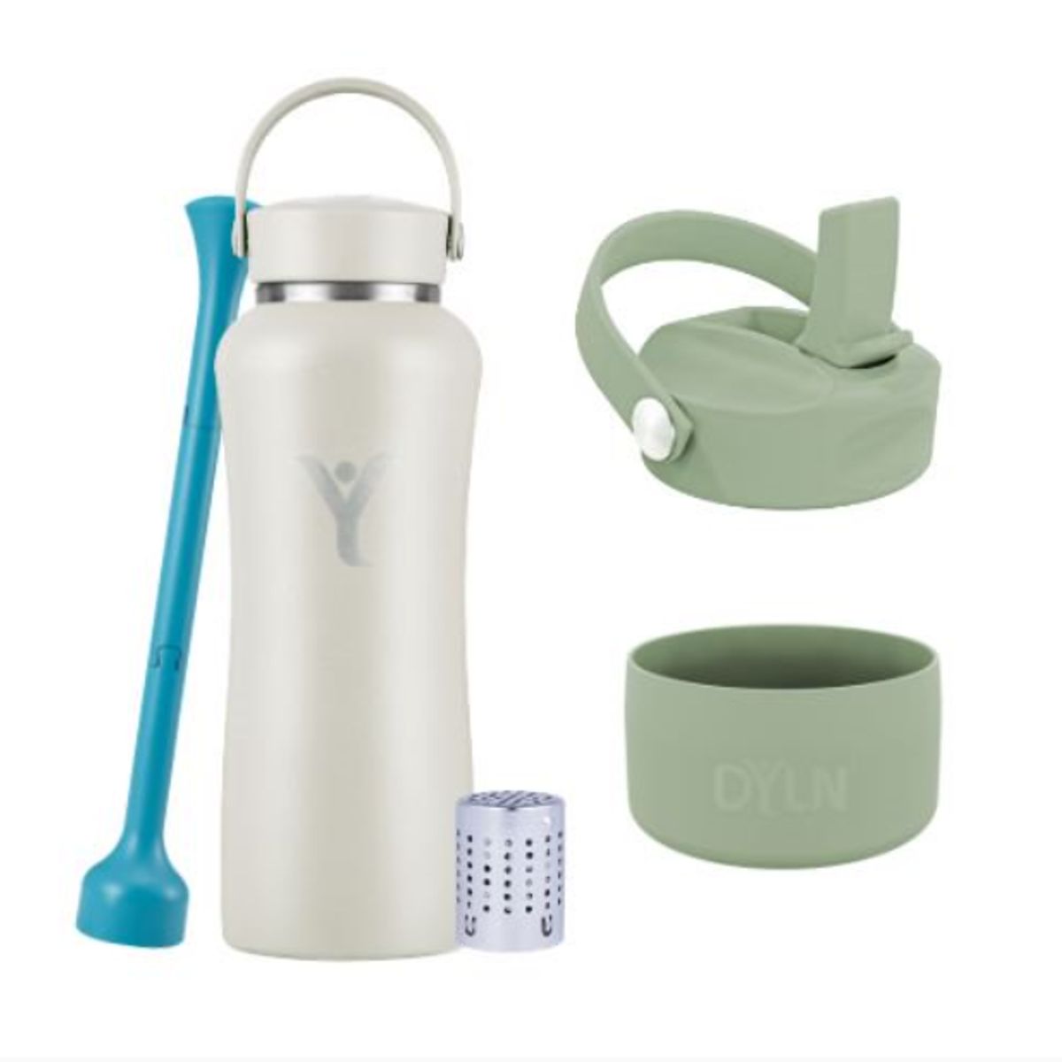 Dyln - Pack Botella Térmica Dyln 32oz946ml + Tapa + Protector