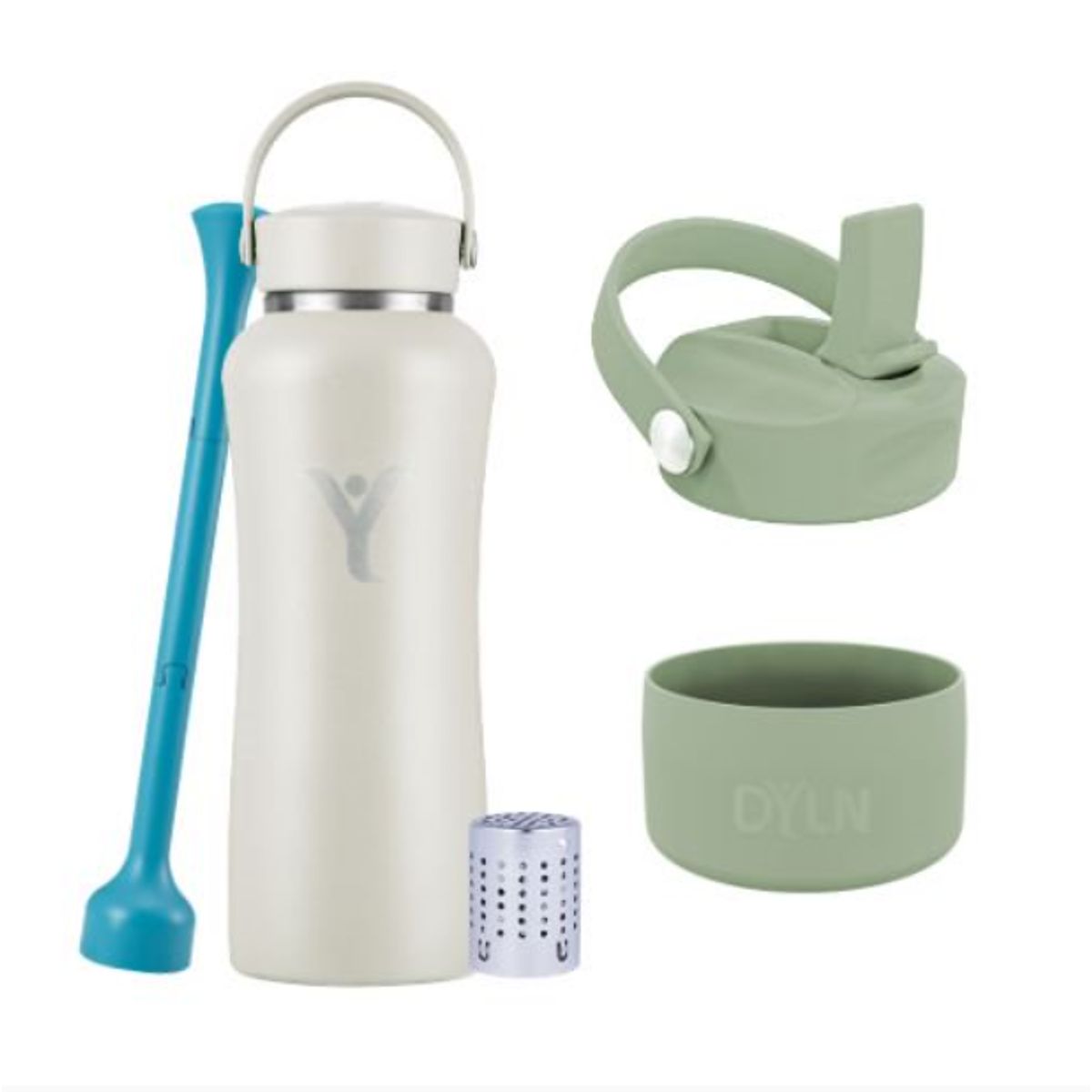 Dyln - Pack Botella Térmica Dyln 32oz946ml + Tapa + Protector