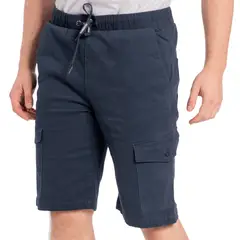 GANGSTER - Short Canvas Cargo Carpenter Azul
