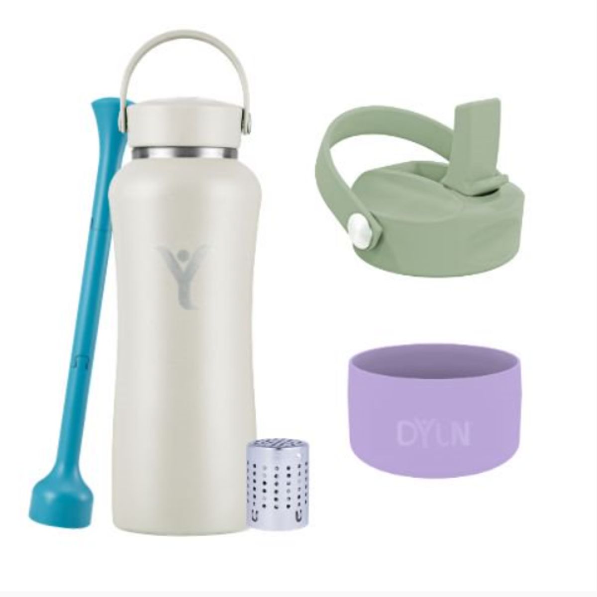 Dyln - Pack Botella Térmica Dyln 32oz946ml + Tapa + Protector