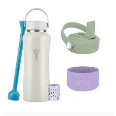 Dyln - Pack Botella Térmica 32oz946ml + Tapa + Protector