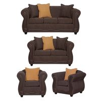 Juego de Living 3 2 1 1 Barcelona Cafe