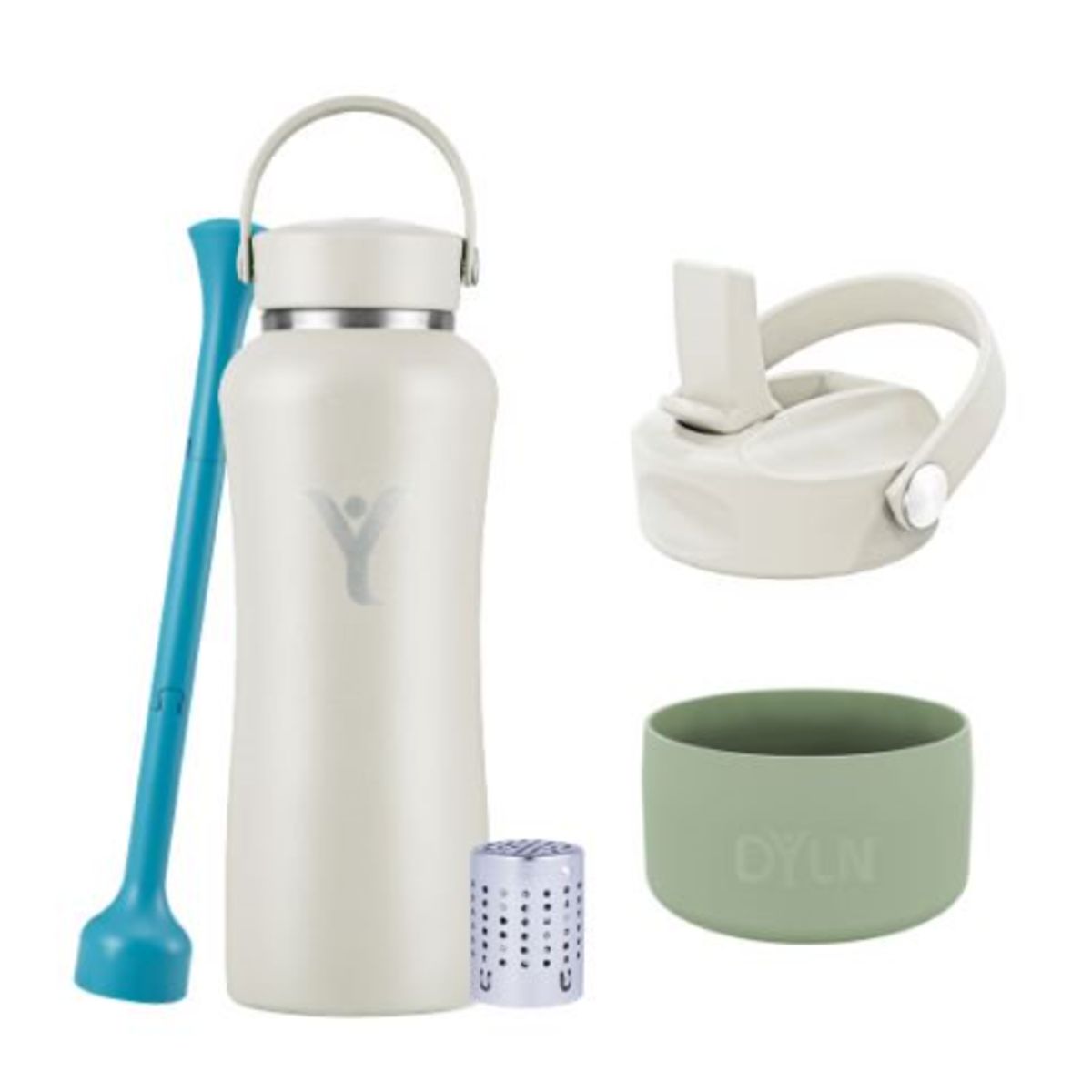 Dyln - Pack Botella Térmica Dyln 32oz946ml + Tapa + Protector