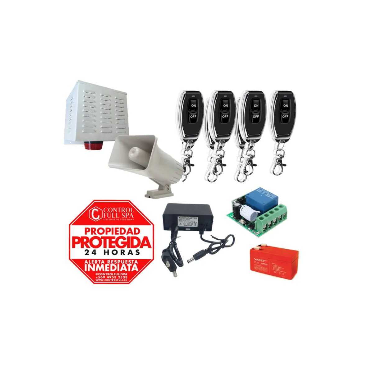 GENERICO - KIT ALARMA COMUNITARIA 30W 1 TONO