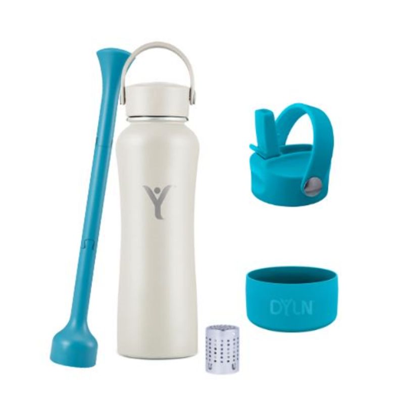 Dyln - Pack Dyln Botella Térmica+ Tapa +protector Perla 21oz621ml