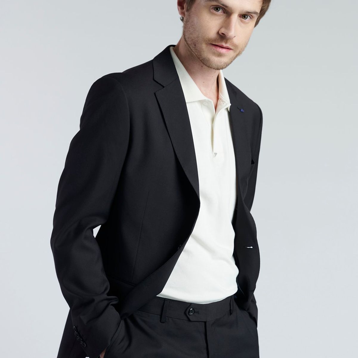 NEW MAN - Blazer Suit Bailon Negro New Man