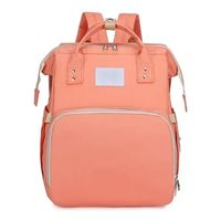 Mochila Panalera Cuna Impermeable Bebe Viaje ROSA